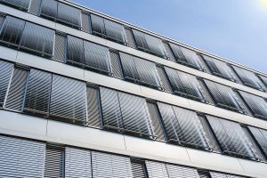 Aluminium office louvres